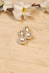 Gold Pearl Drop Earrings for Women